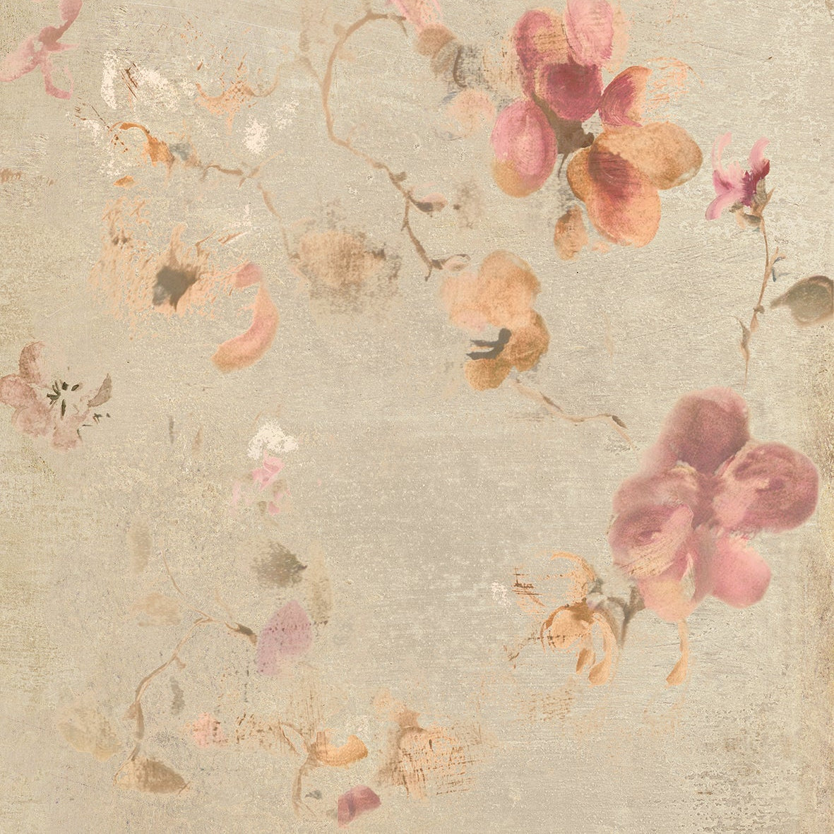 MURALE-GRES PORCELLANATO-EFFETTO CARTA DA PARATI-COLORE BEIGE-CAMPIONE GRATUITO