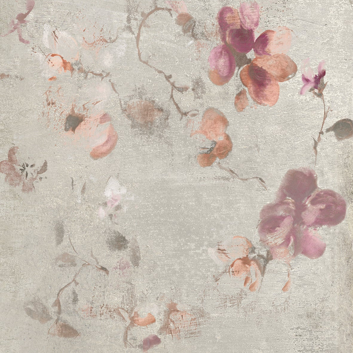 MURALE-GRES PORCELLANATO-EFFETTO CARTA DA PARATI-COLORE ROSA-CAMPIONE GRATUITO