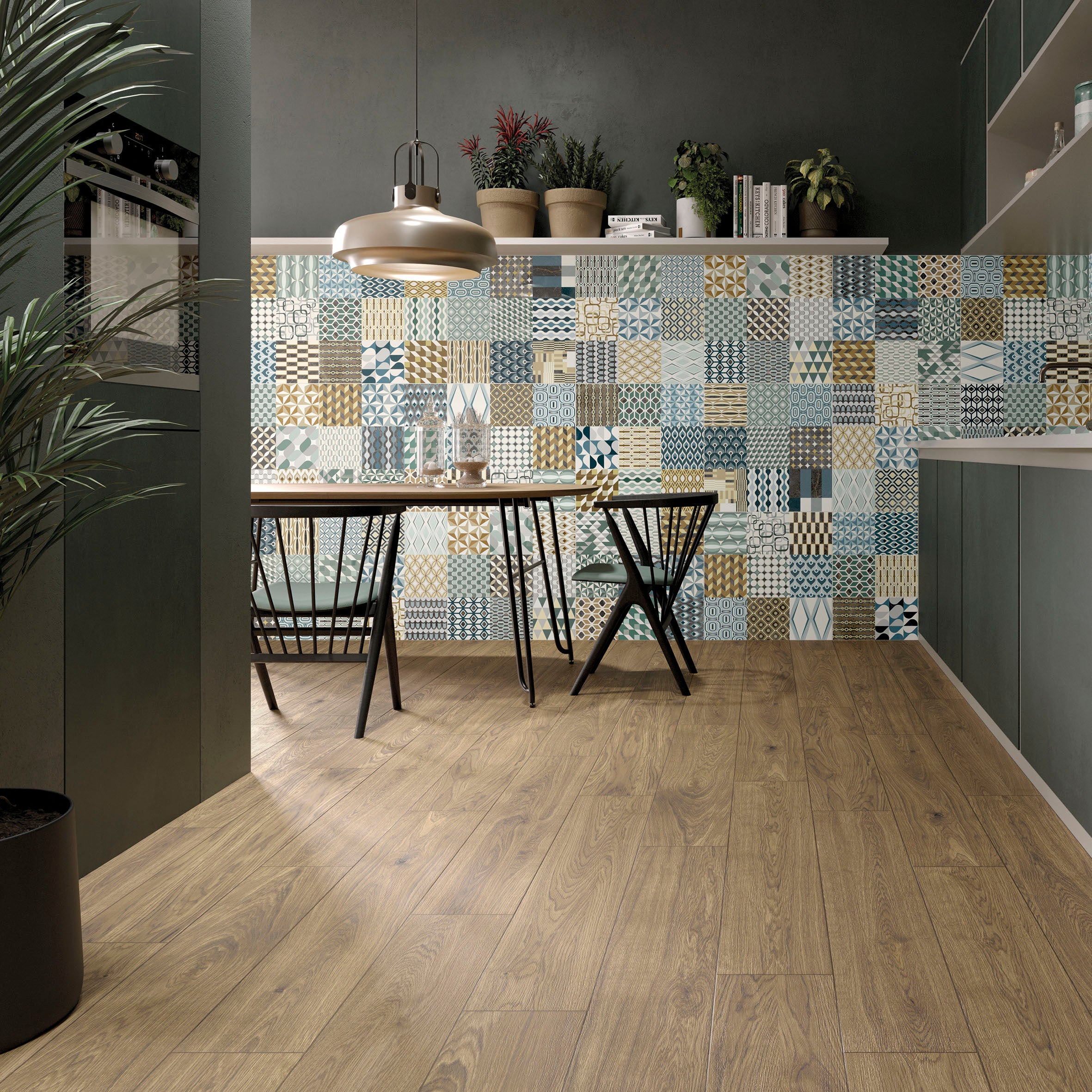 GLOW-GRES PORCELLANATO-EFFETTO LEGNO-20X120-COLORE MARRONE