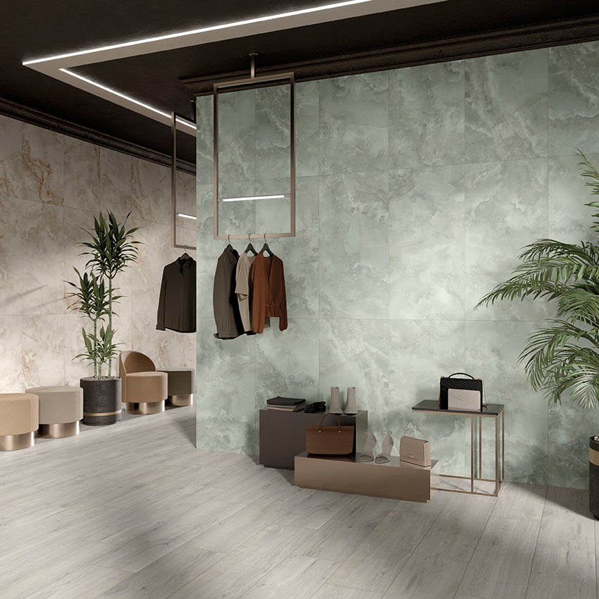 SUNSET-GRES PORCELLANATO-EFFETTO MARMO-30X60-COLORE VERDE