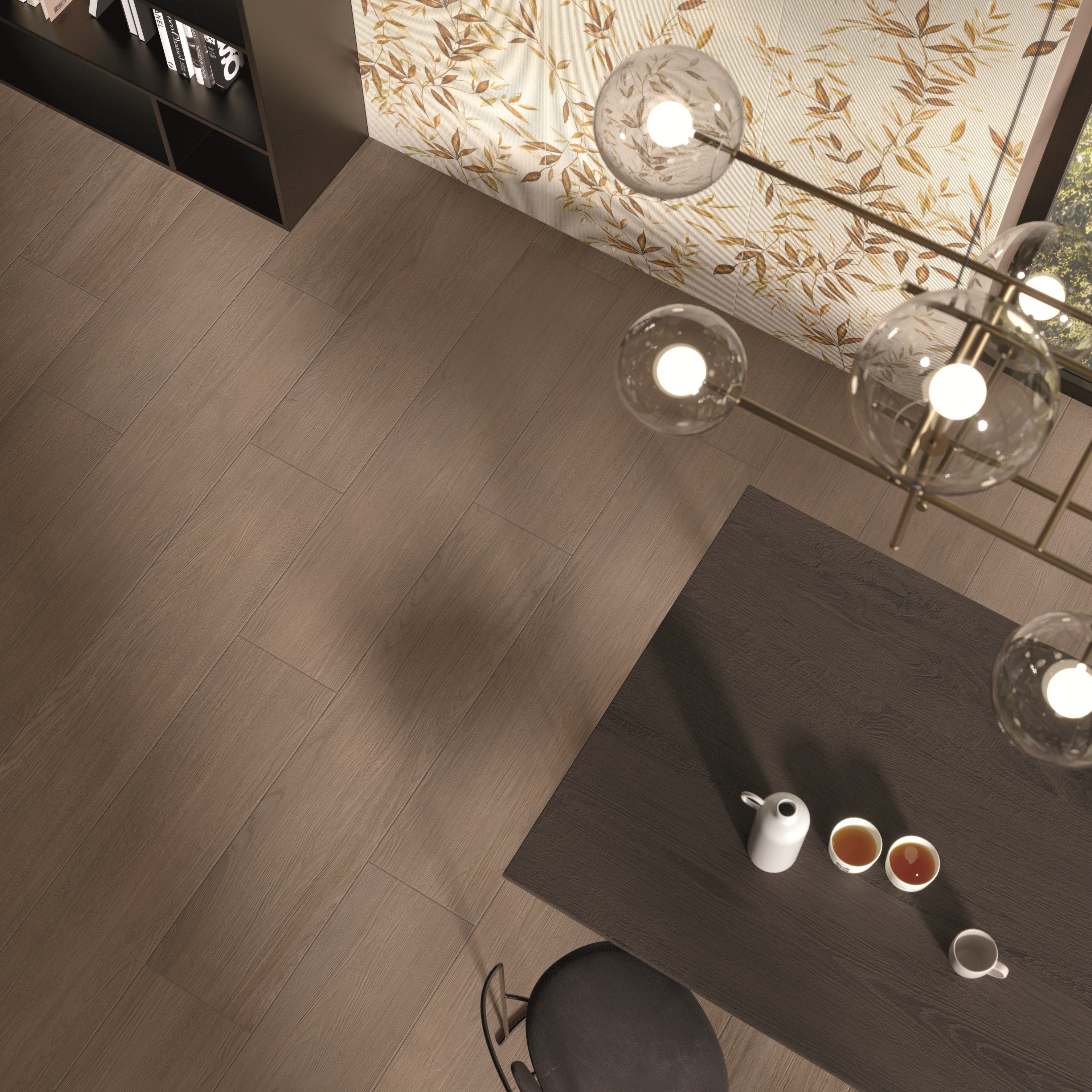 TECOWOOD-GRES PORCELLANATO-EFFETTO LEGNO-20X120-COLORE NOCE