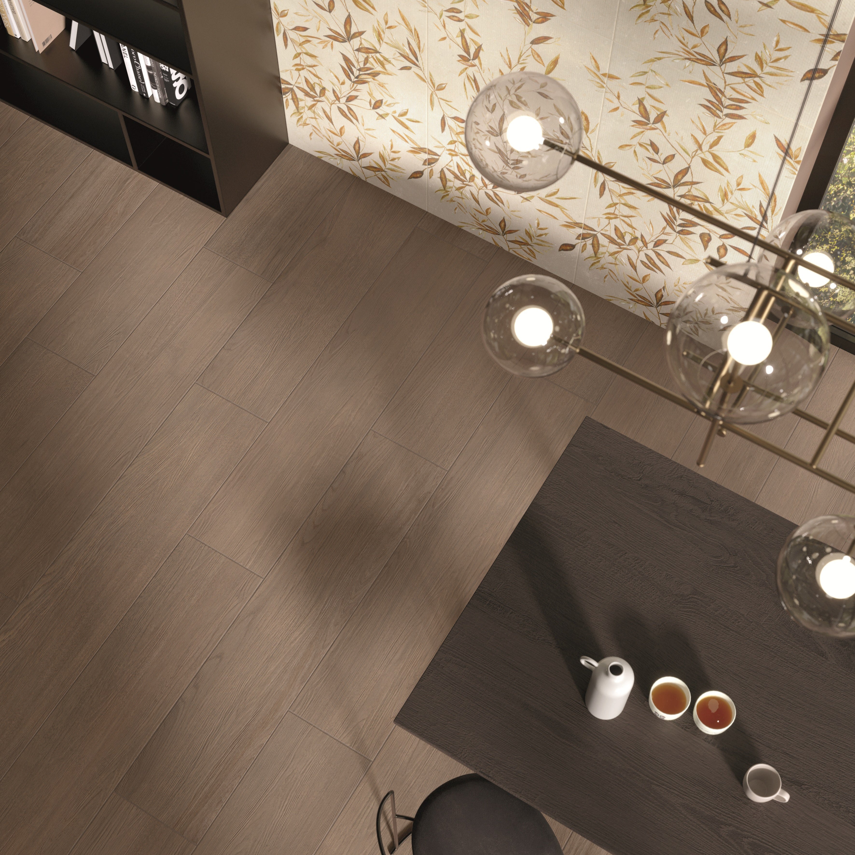 TECOWOOD-GRES PORCELLANATO-EFFETTO LEGNO-30X120-COLORE NOCE