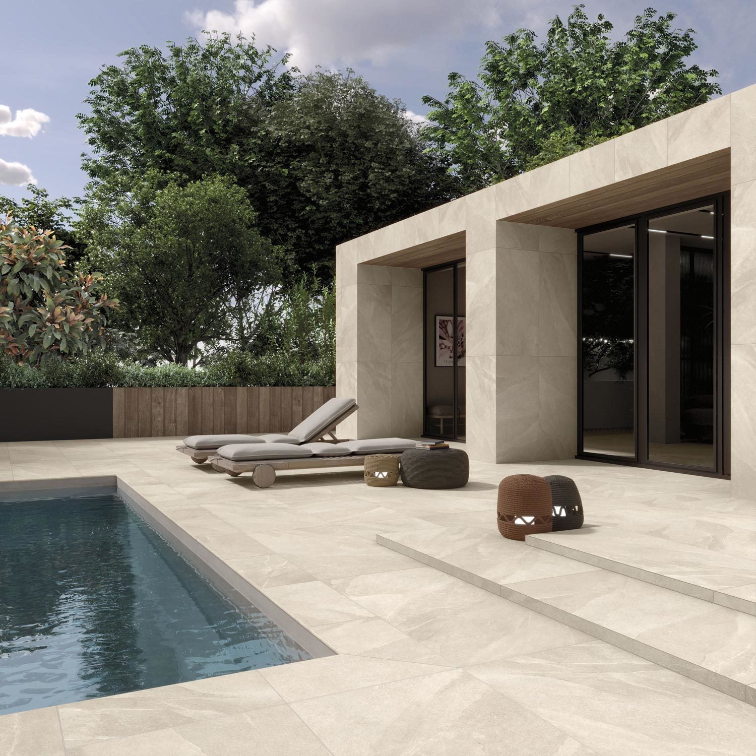 STONERA-GRES PORCELLANATO-OUTDOOR-20MM-EFFETTO PIETRA-60X60-COLORE BEIGE