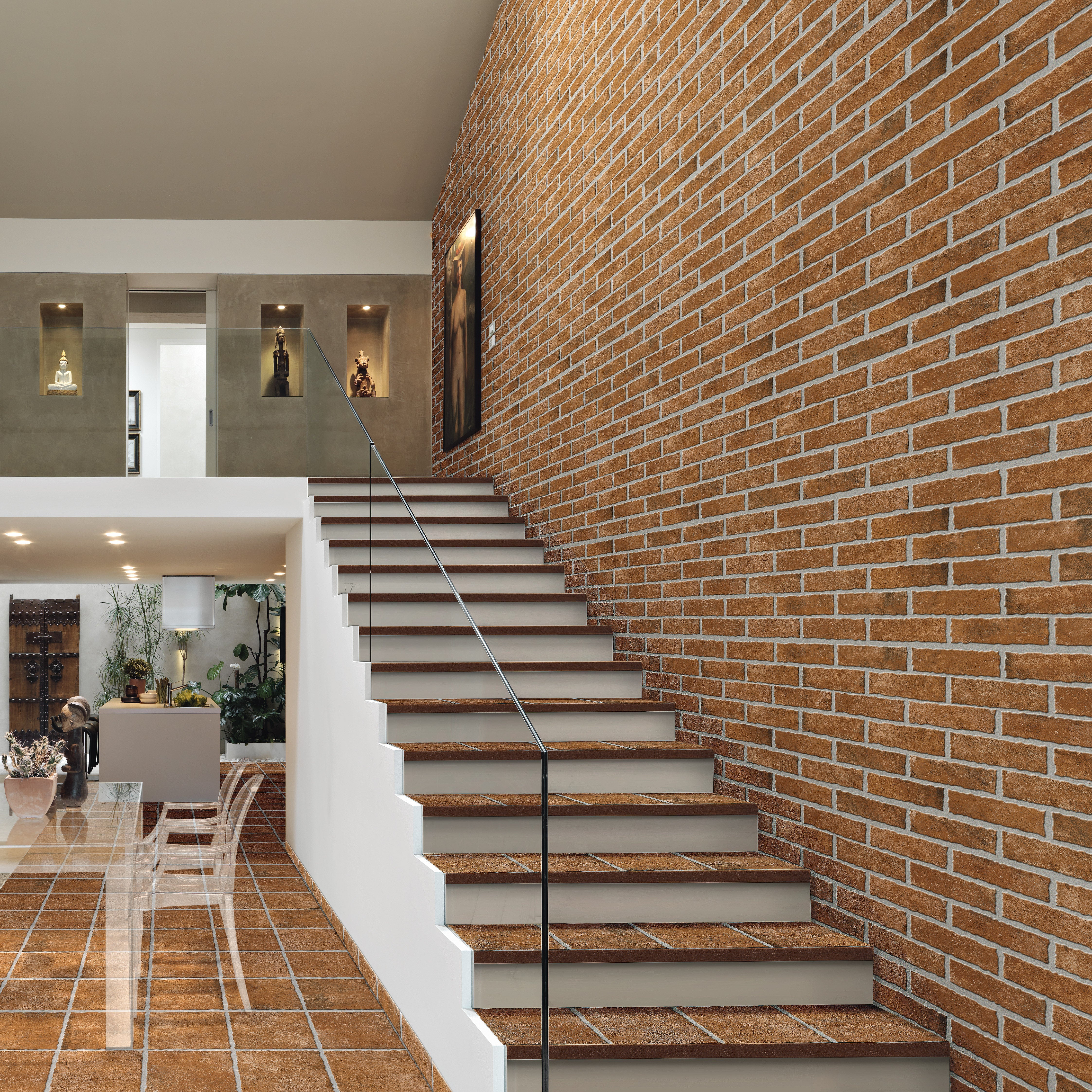 KLINKER RUSTICO-EFFETTO PIETRA-6.5x26-COLORE ROSSO