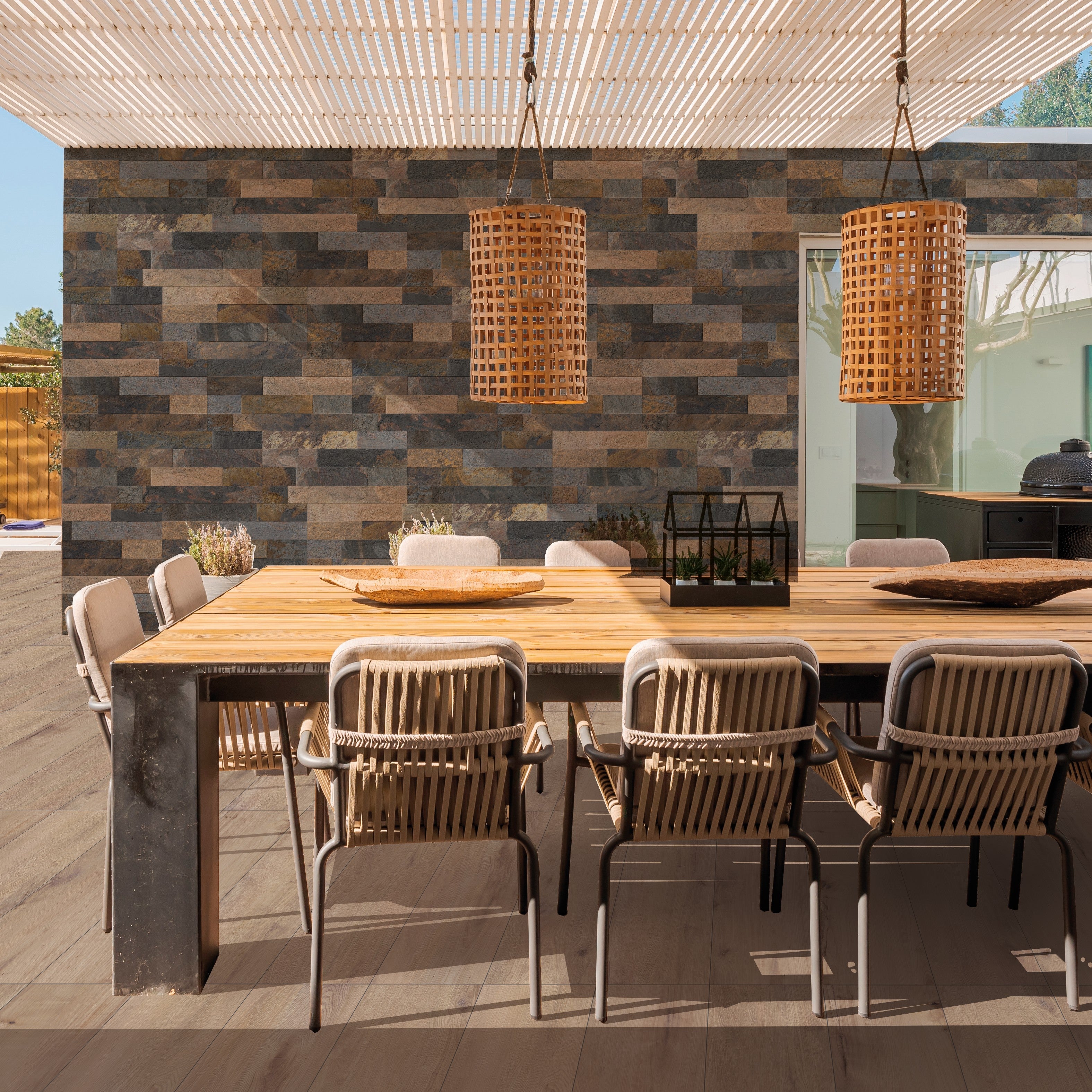 COSMOS-GRES PORCELLANATO-EFFETTO MURETTO-COLORE NERO-CAMPIONE GRATUITO