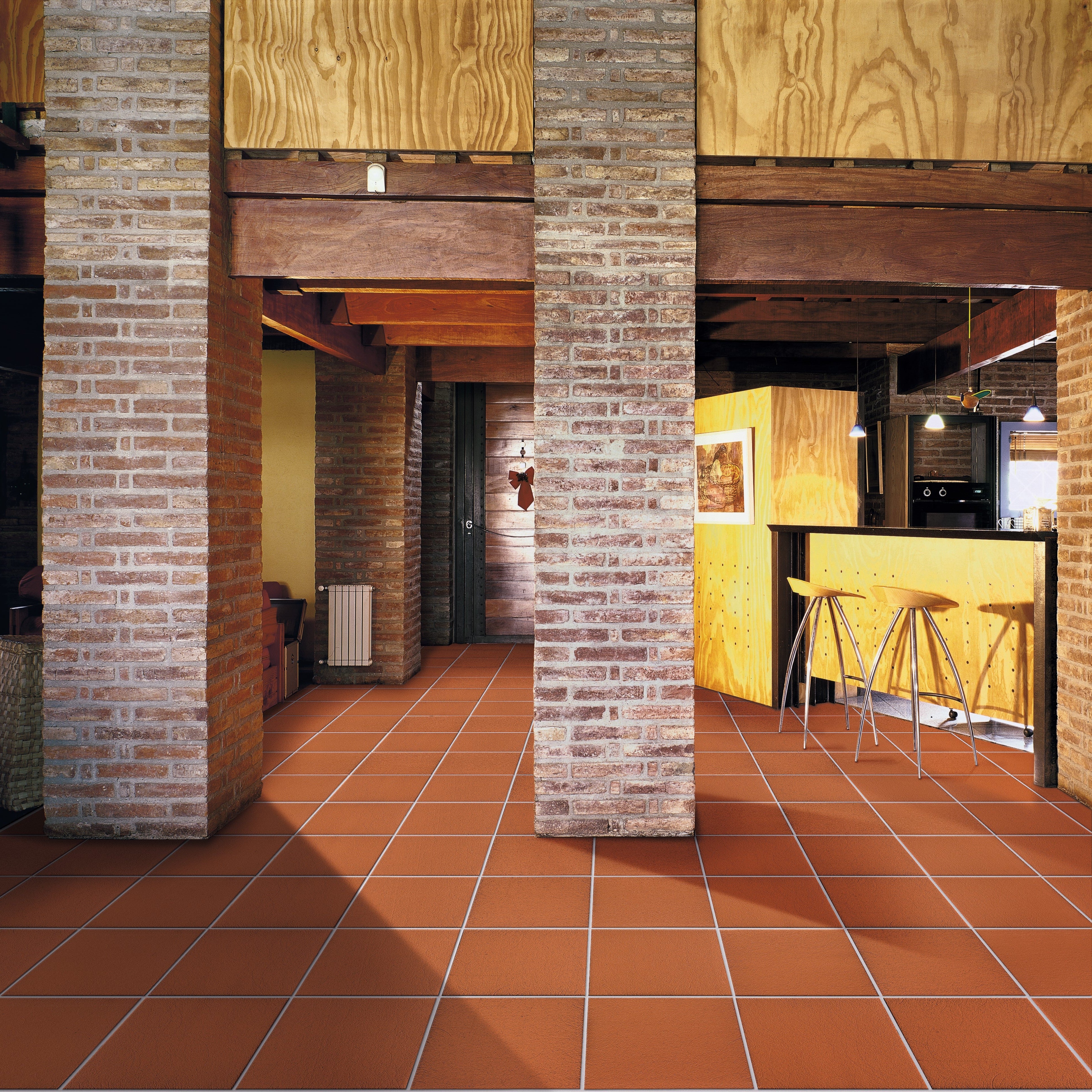 COTTO ARROTATO NATURALE-EFFETTO NATURALE-33X33-COLORE COTTO CAMPIONE GRATUITO