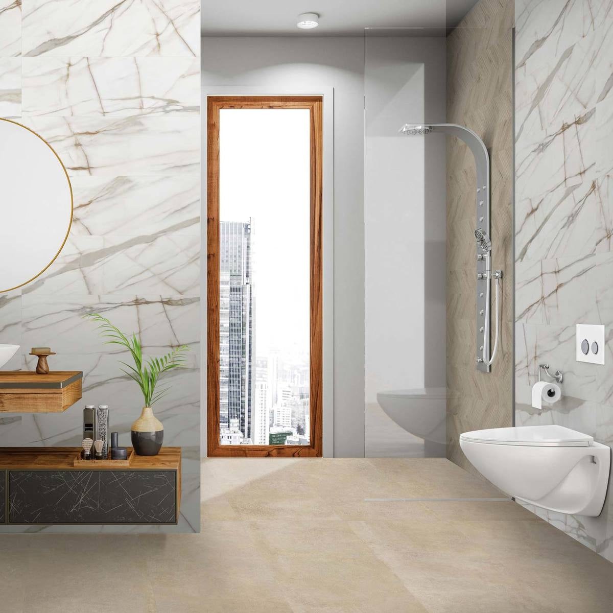 CROMIQUE-GRES PORCELLANATO-EFFETTO RIVESTIMENTO-COLORE MARRONE-CAMPIONE GRATUITO