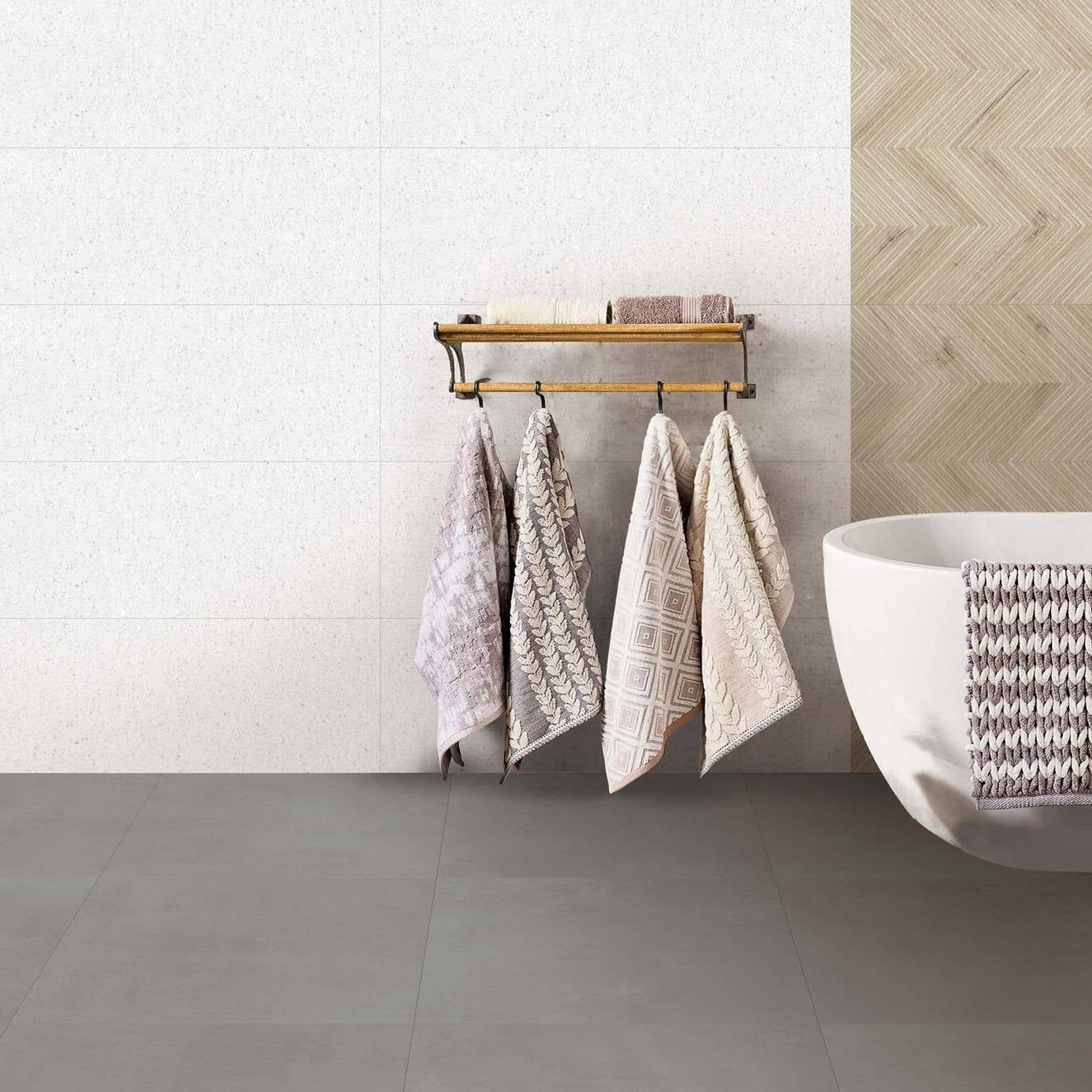 CROMIQUE-GRES PORCELLANATO-EFFETTO RIVESTIMENTO-COLORE CEMENTO-CAMPIONE GRATUITO