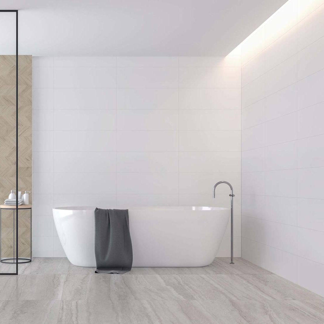 CROMIQUE-GRES PORCELLANATO-EFFETTO RIVESTIMENTO-COLORE BIANCO-CAMPIONE GRATUITO