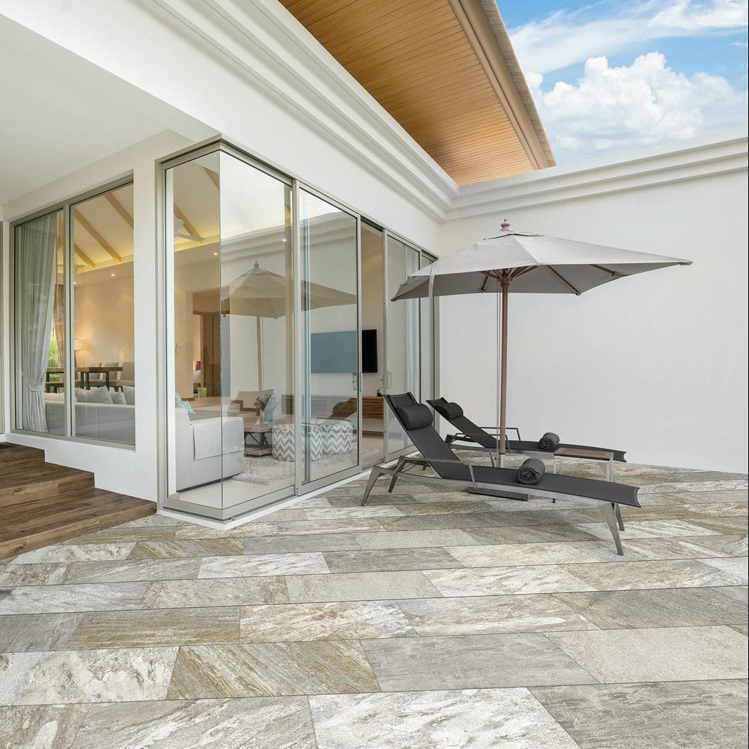 SLOW-GRES PORCELLANATO-EFFETTO PIETRA-COLORE NATURALE-CAMPIONE GRATUITO