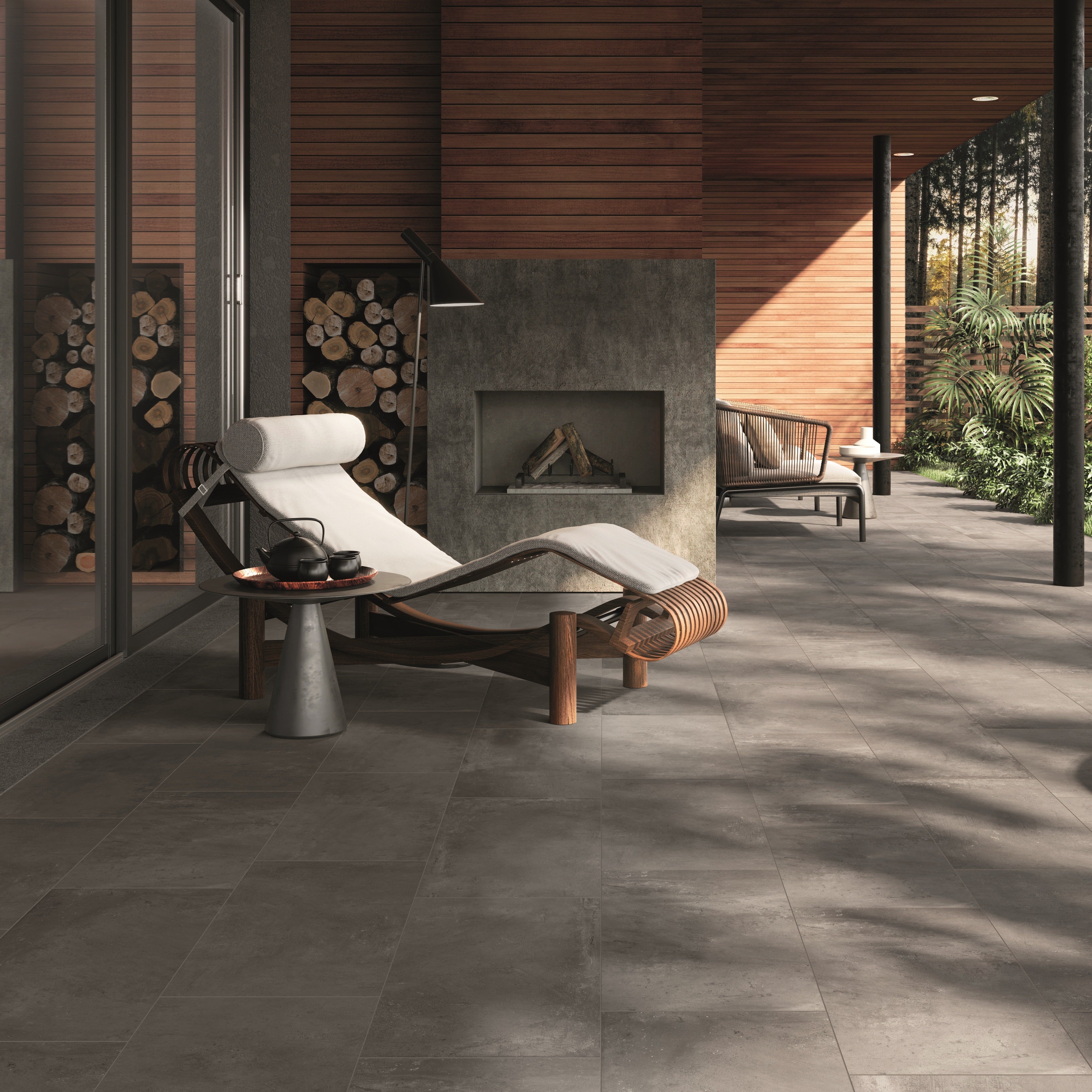 ETERNA-GRES PORCELLANATO-EFFETTO CEMENTO -COLORE GRIGIO-CAMPIONE GRATUITO