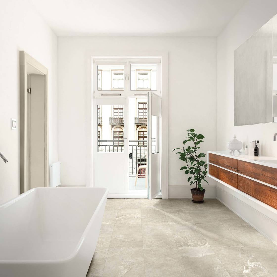 MISTERIOSA-GRES PORCELLANATO-EFFETTO PIETRA-60X120-COLORE BIANCO