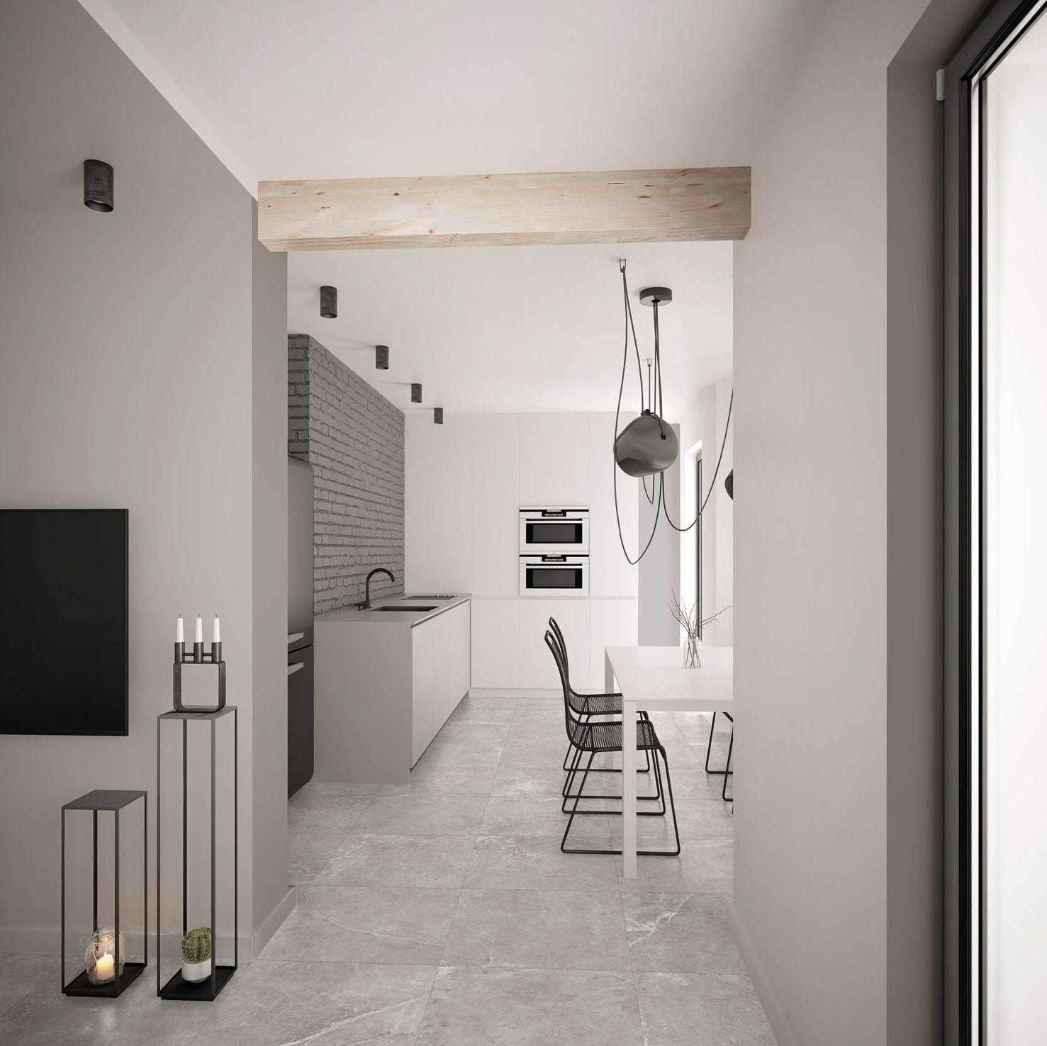 PRINCE-GRES PORCELLANATO-EFFETTO PIETRA-60X60-COLORE GRIGIO