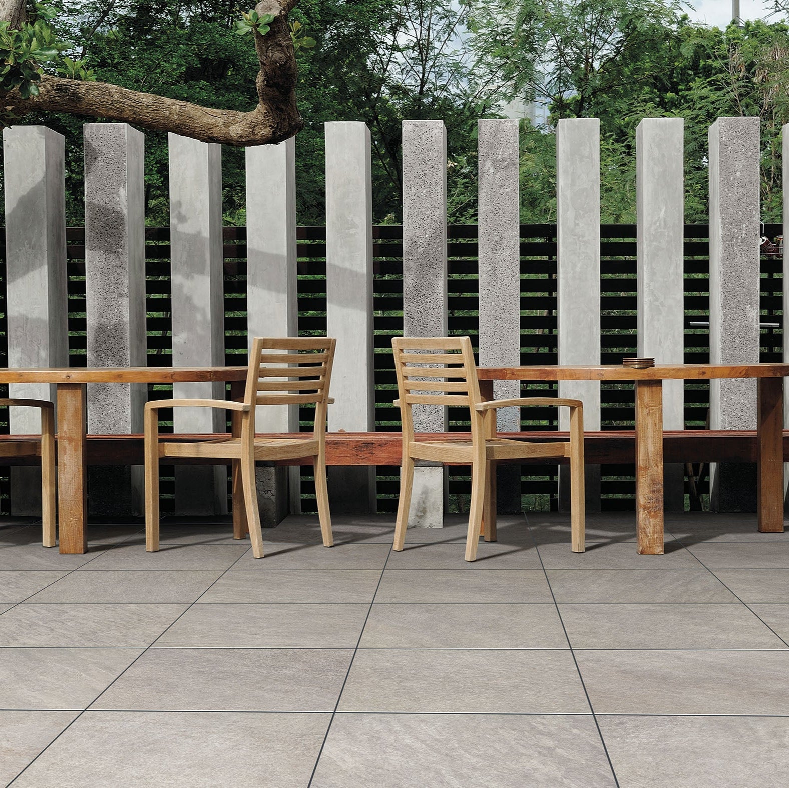 TERRANOVA-GRES PORCELLANATO-OUTDOOR-20MM-EFFETTO PIETRA-60X60-COLORE GRIGIO