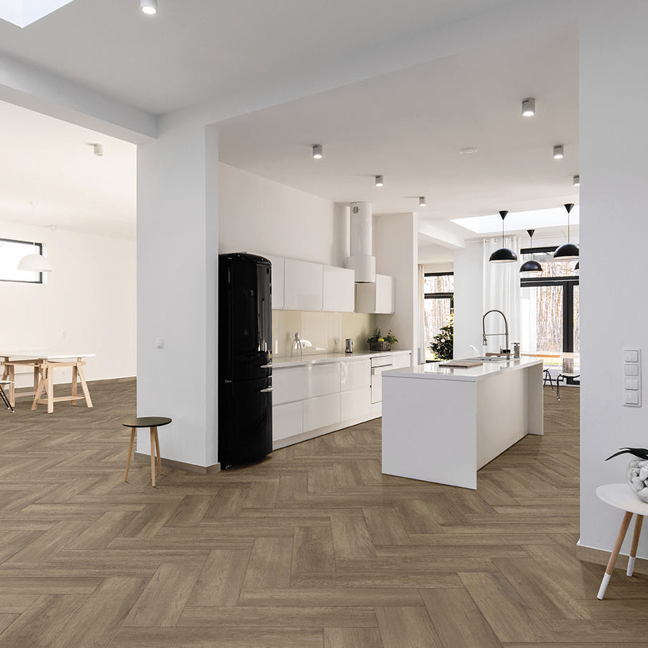 MAGNIFICA-GRES PORCELLANATO-EFFETTO LEGNO-15X60-COLORE MARRONE