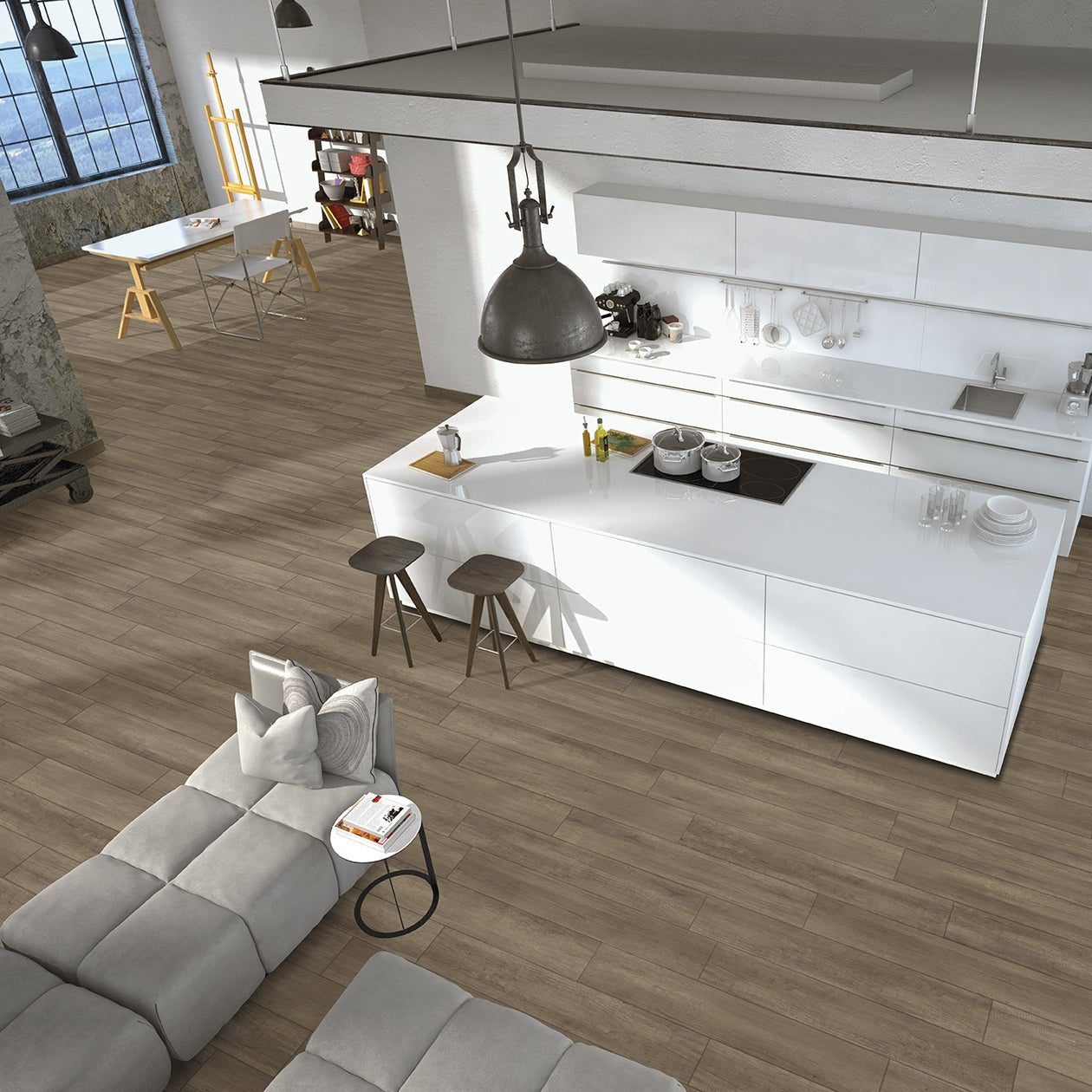 MAGNIFICA-GRES PORCELLANATO-EFFETTO LEGNO-15X60-COLORE NOCE