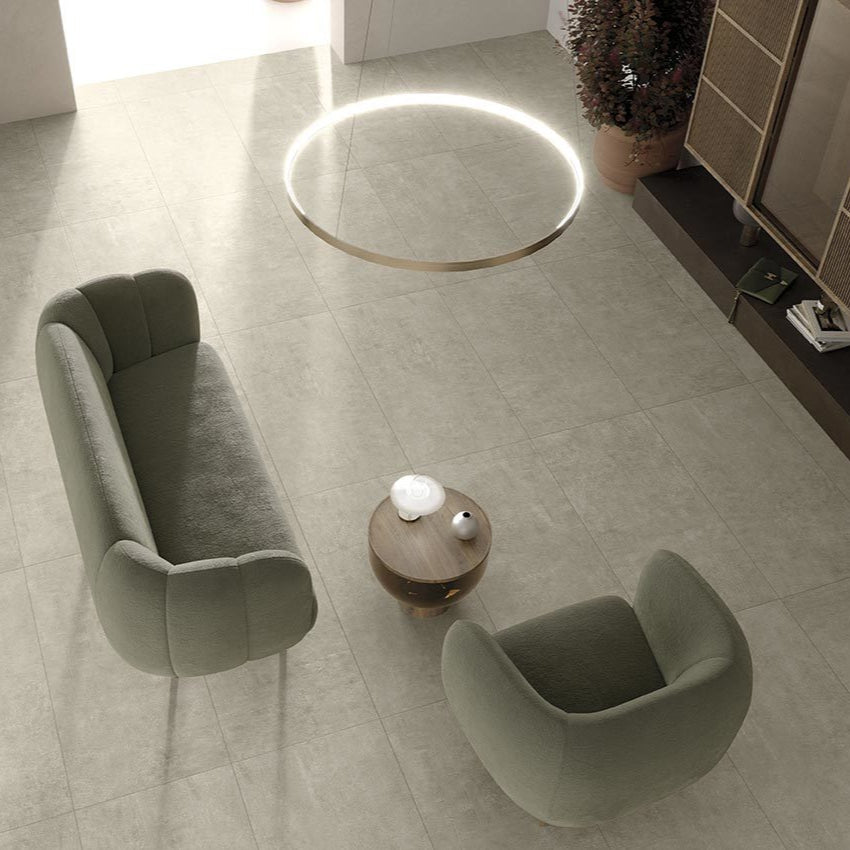VIVA-GRES PORCELLANATO-EFFETTO CEMENTO-81X81-COLORE BEIGE