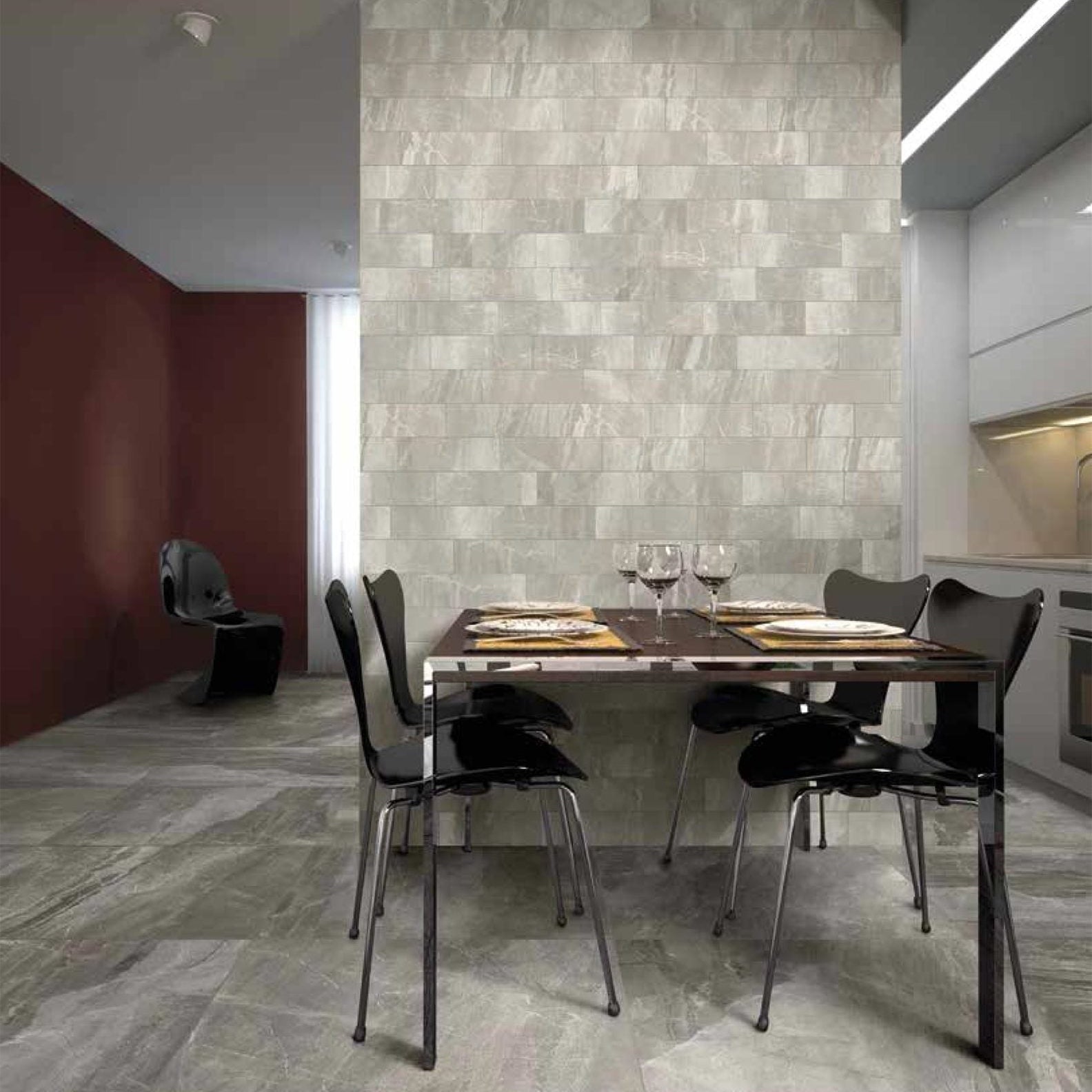 LUXE-GRES PORCELLANATO-EFFETTO MARMO-LAPPATO-COLORE NERO-CAMPIONE GRATUITO