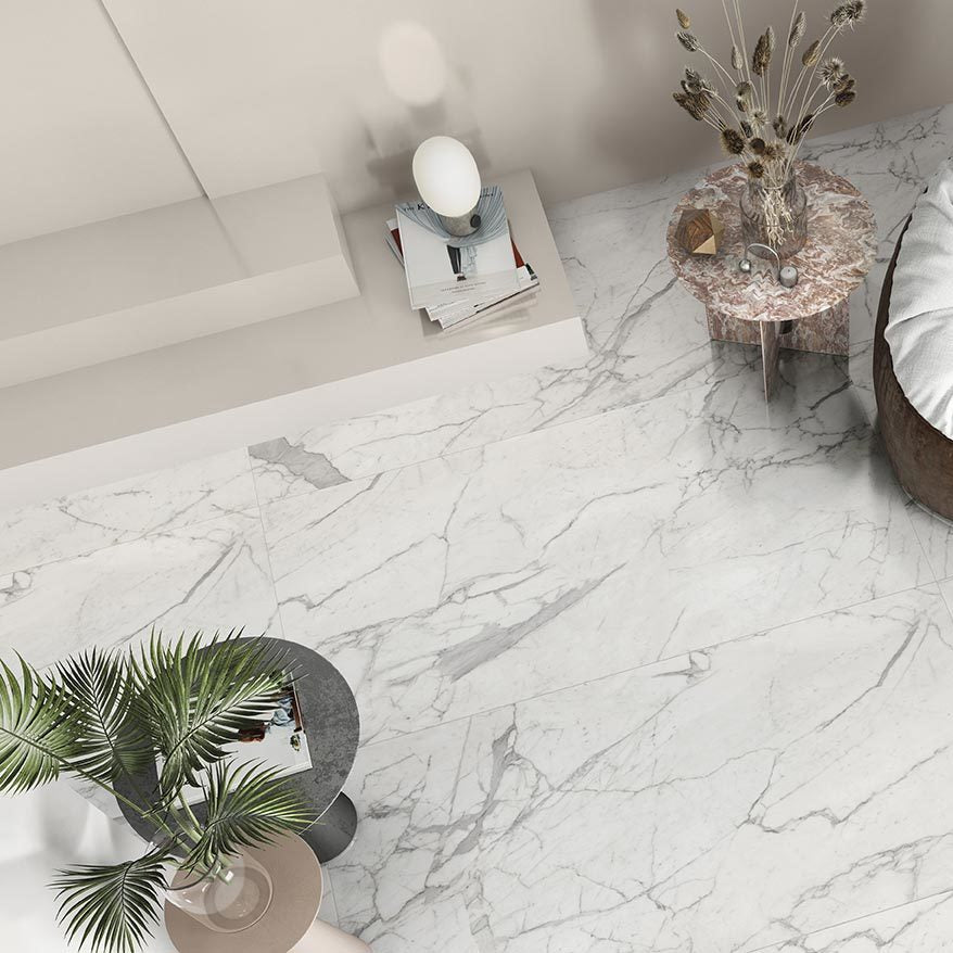 LUXE-GRES PORCELLANATO-EFFETTO MARMO-LAPPATO-COLORE PERLA-CAMPIONE GRATUITO