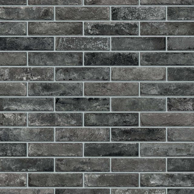 BERLINO-GRES PORCELLANATO-EFFETTO MURETTO-COLORE NERO-CAMPIONE GRATUITO