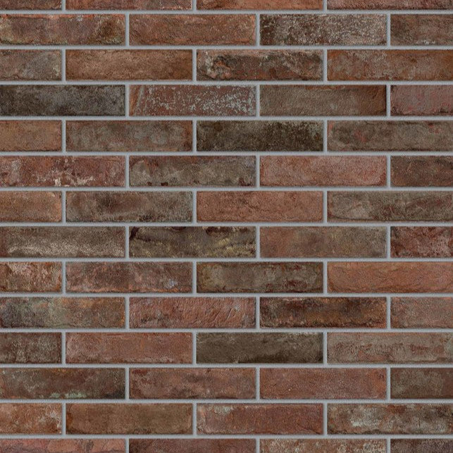 BERLINO-GRES PORCELLANATO-EFFETTO MURETTO-COLORE ROSSO-CAMPIONE GRATUITO