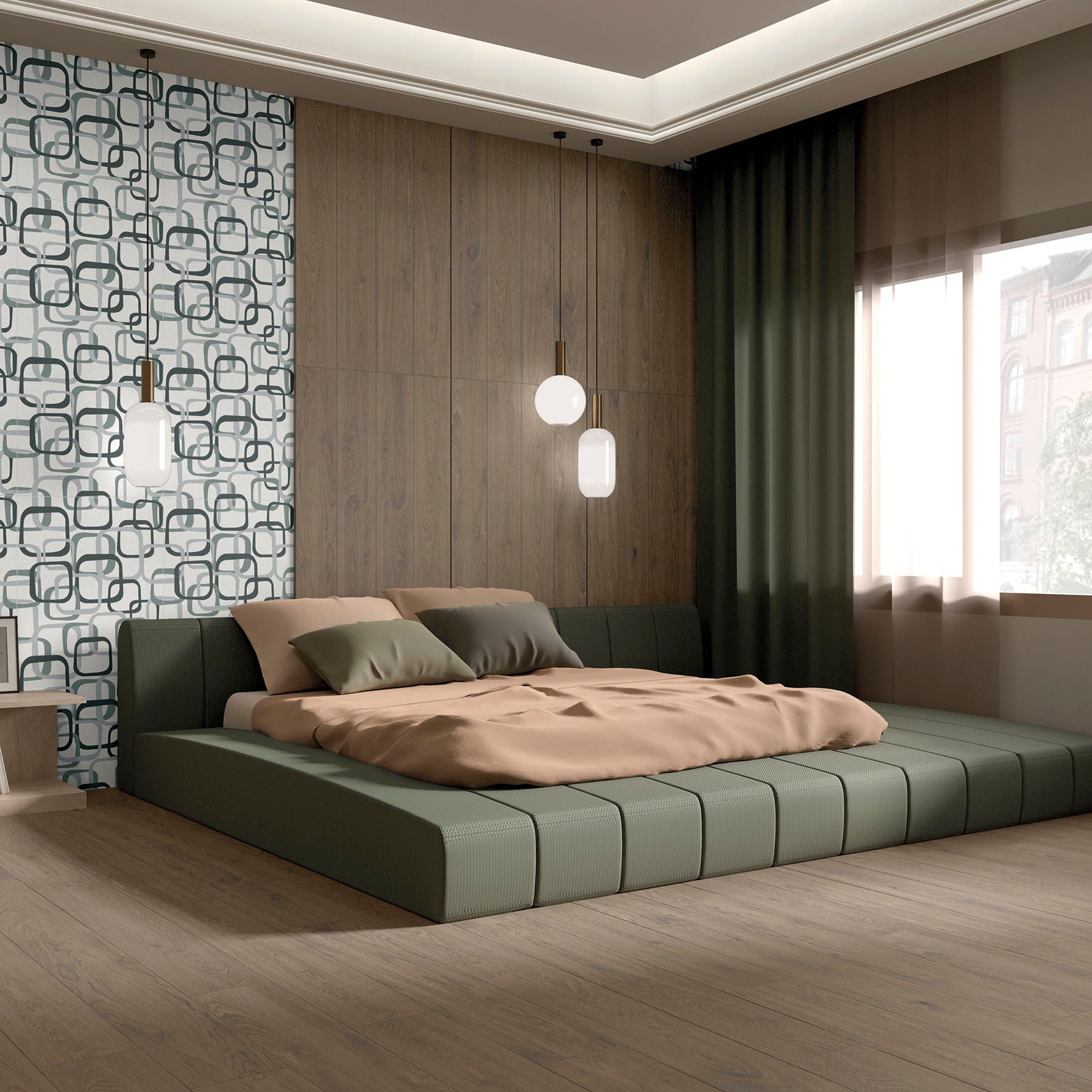GLOW-GRES PORCELLANATO-EFFETTO LEGNO-20X120-COLORE NOCE CHIARO