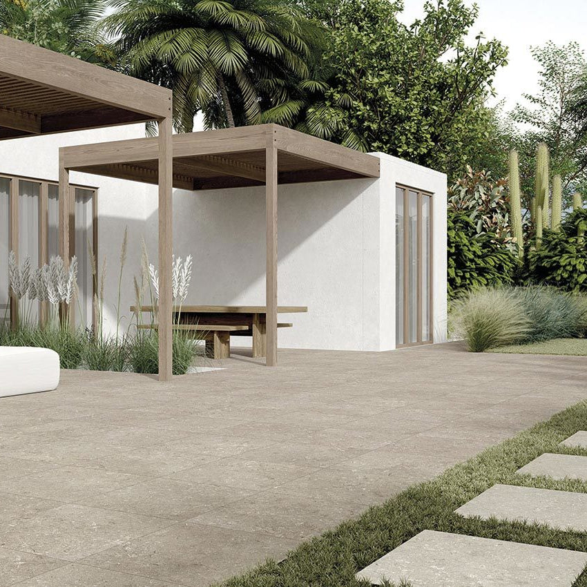ULTRA SEYCHELLES-GRES PORCELLANATO-OUTDOOR-20MM-EFFETTO PIETRA-60X60-COLORE BEIGE