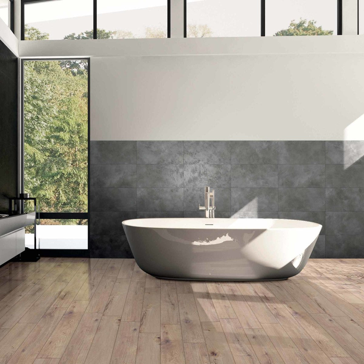 PURE-GRES PORCELLANATO-EFFETTO LEGNO-20X120-COLORE NATURALE