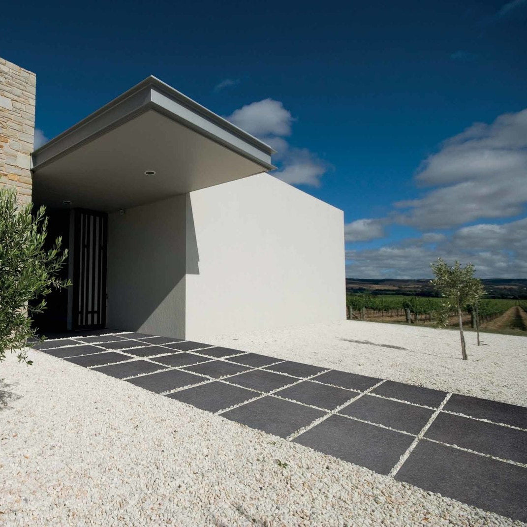 ESCAPE-GRES PORCELLANATO-OUTDOOR-20MM-EFFETTO PIETRA-60X60-COLORE NERO