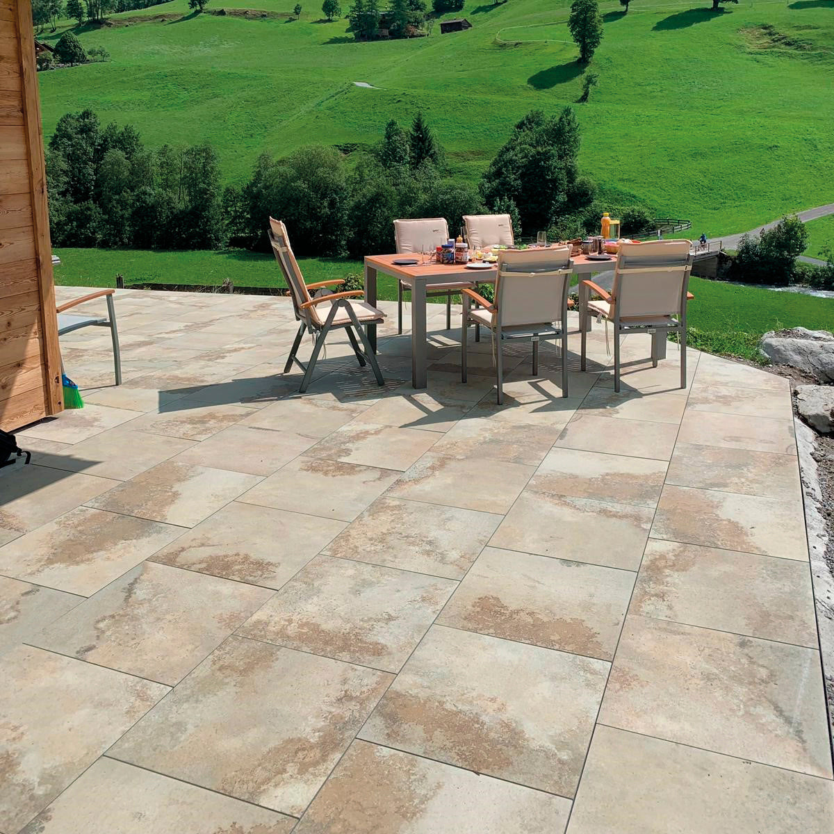 RIVIERA-GRES PORCELLANATO-OUTDOOR-20MM-EFFETTO PIETRA-60X60-COLORE NATURALE