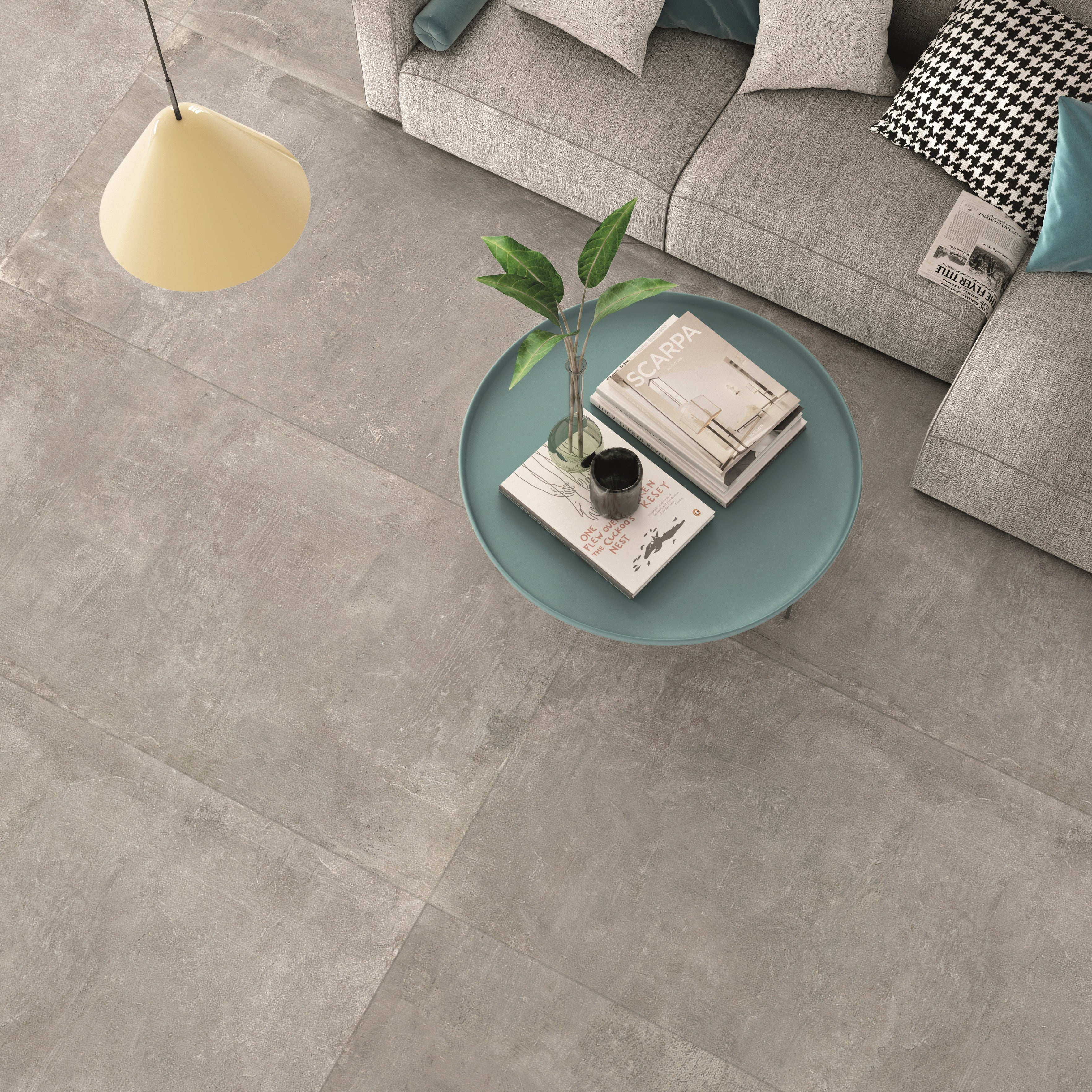 ICONIC-GRES PORCELLANATO-EFFETTO CEMENTO-60x60-COLORE GRIGIO
