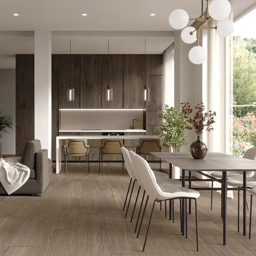 CROMIA-GRES PORCELLANATO-EFFETTO LEGNO-20X120-COLORE MARRONE