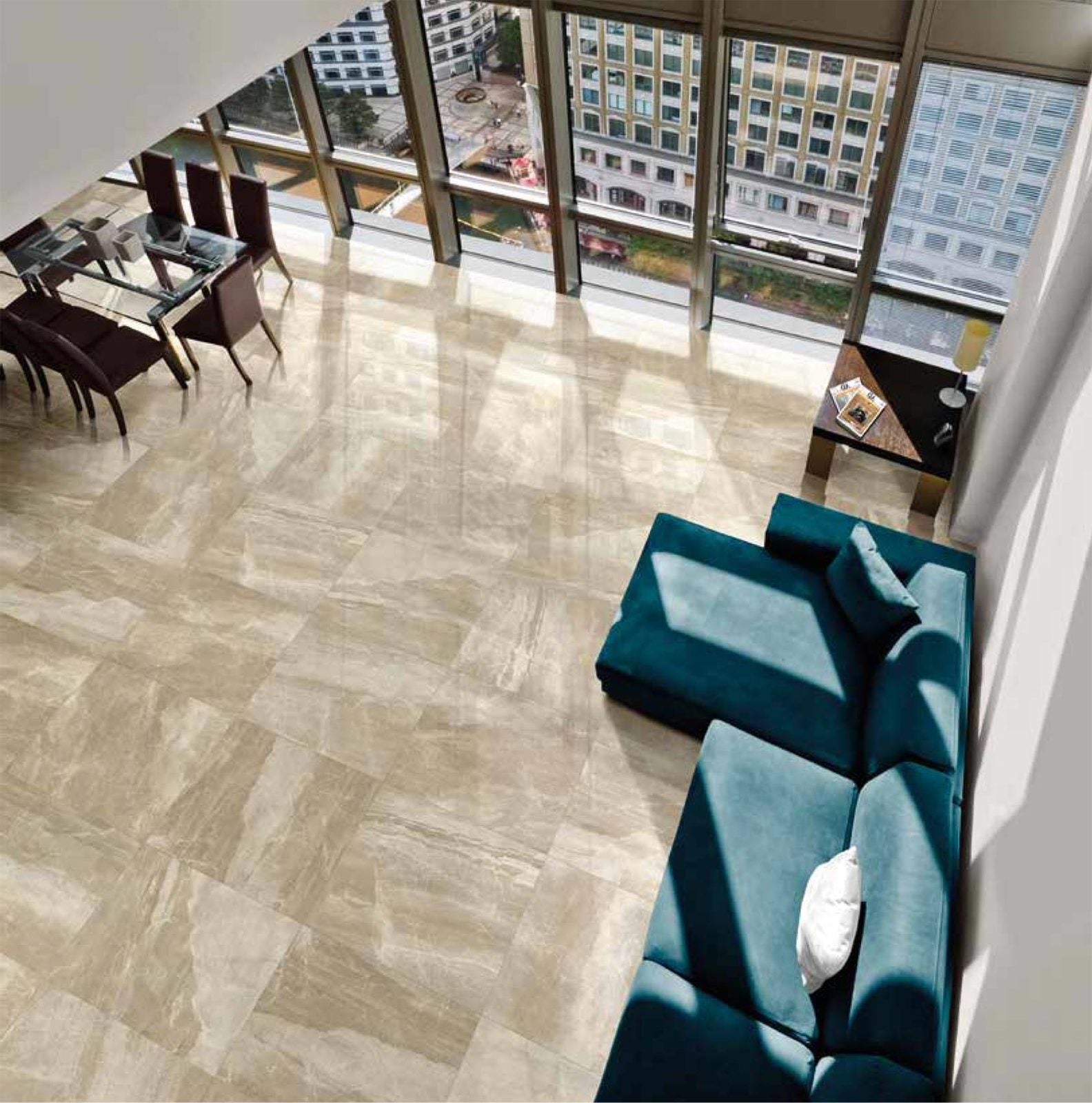 LUXE-GRES PORCELLANATO-EFFETTO MARMO-LAPPATO-COLORE BEIGE-CAMPIONE GRATUITO